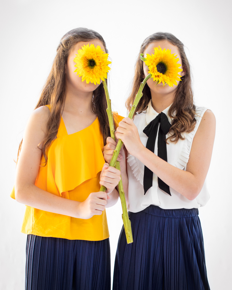 Hiding behind sunflowers | Editorial  Portrait Photographer
