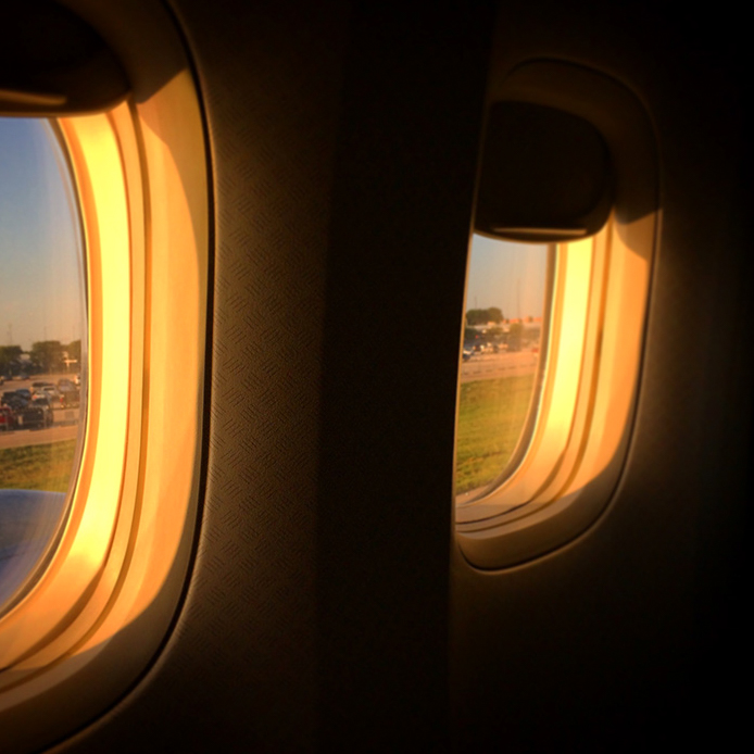 Enticing airplane windows | Visual Storytelling Photographer