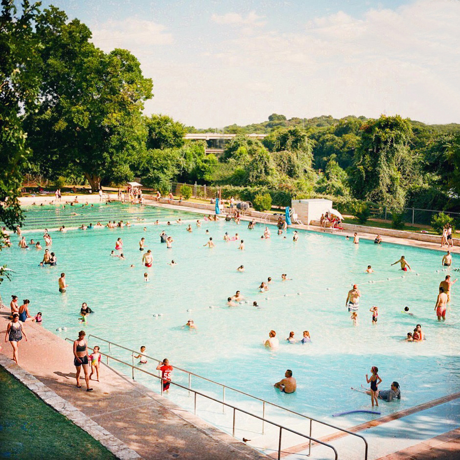 Populated Texas public pool |  Fine Art Photographer