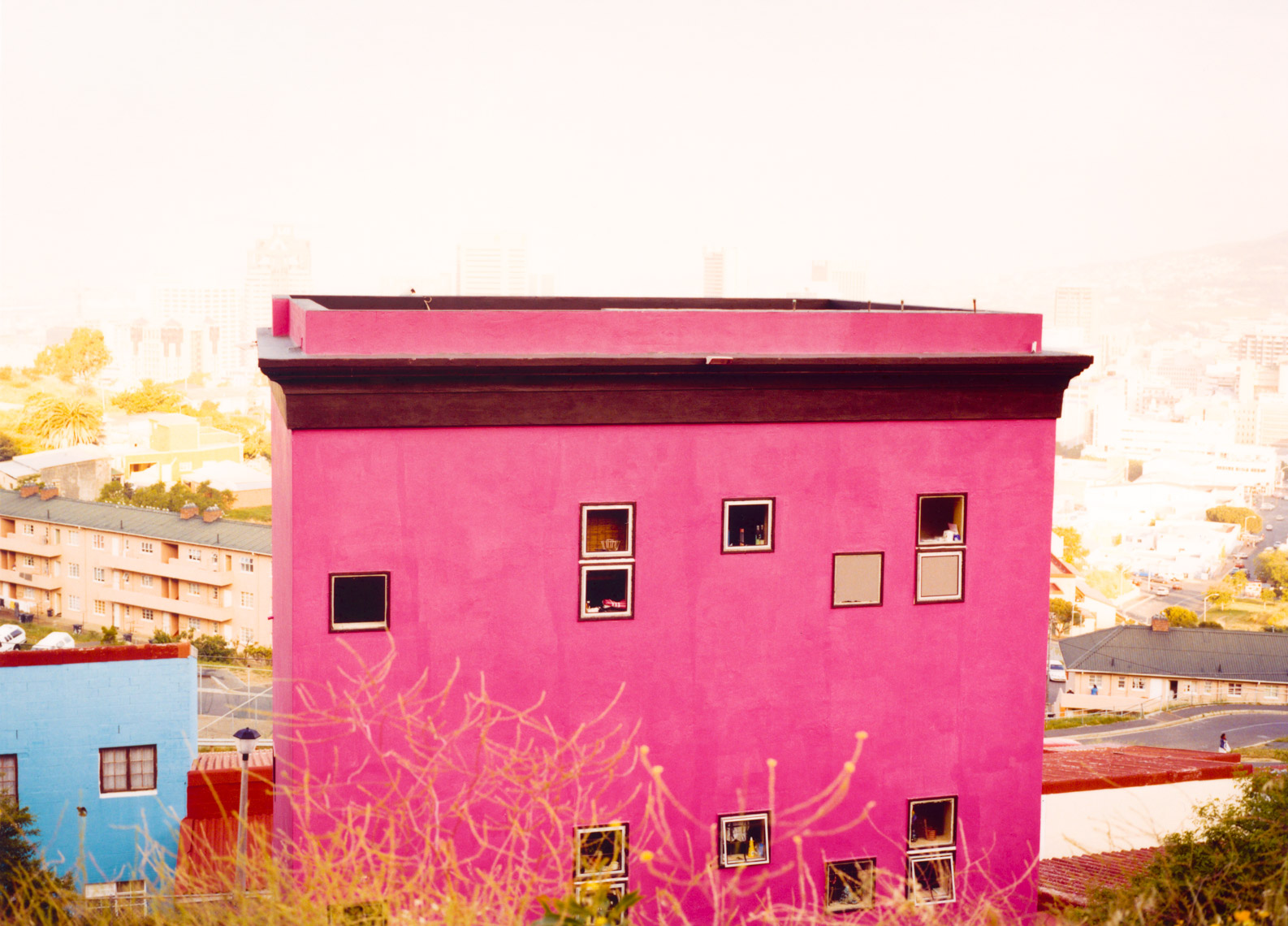 Bright pink South African house | Editorial Travel Photographer